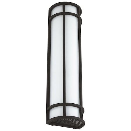 30 In. Black LED CCT Color Tunable 3000K 4000K 5000K Outdoor Decorative Wall Lantern Light Sconce